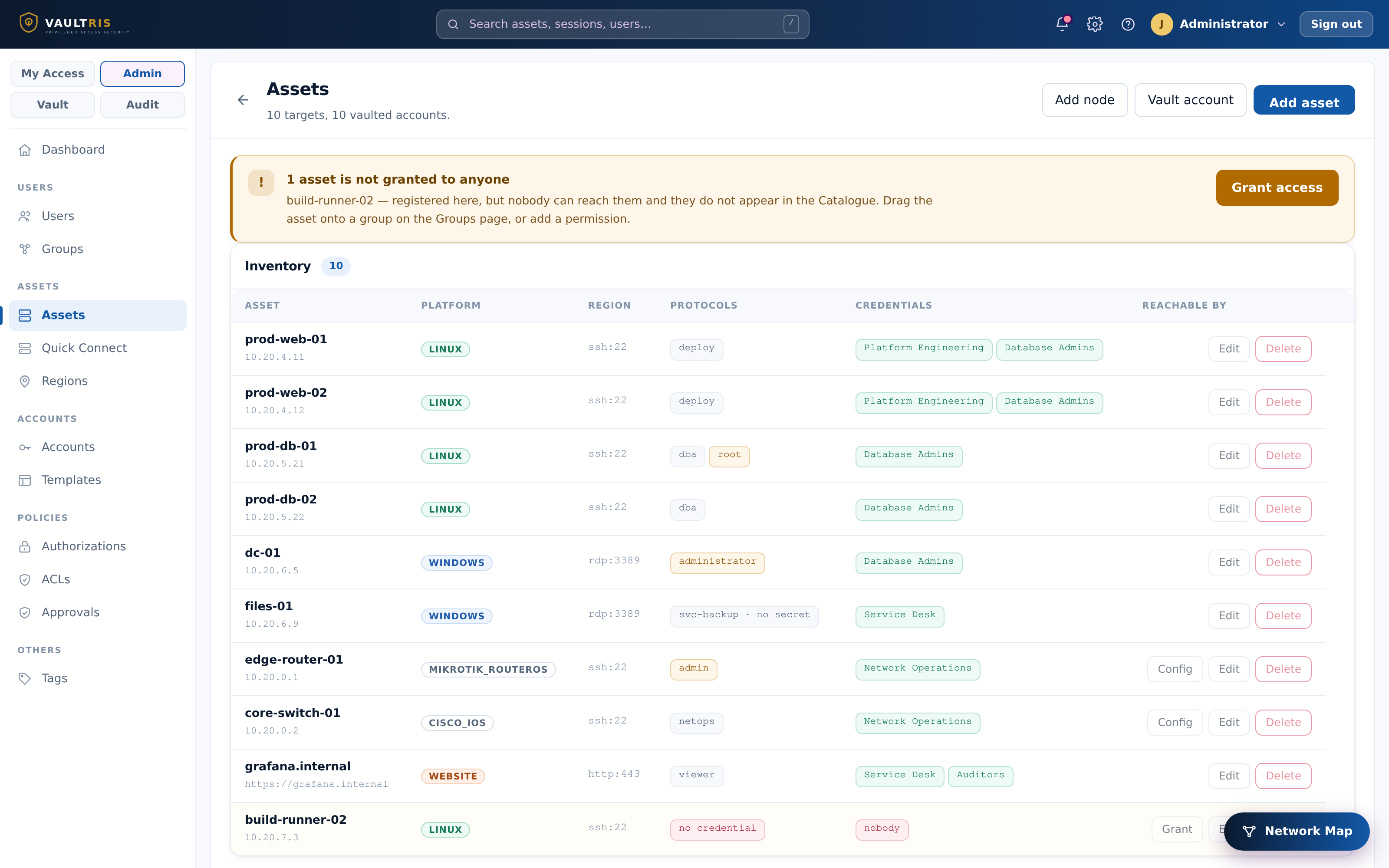 Asset inventory